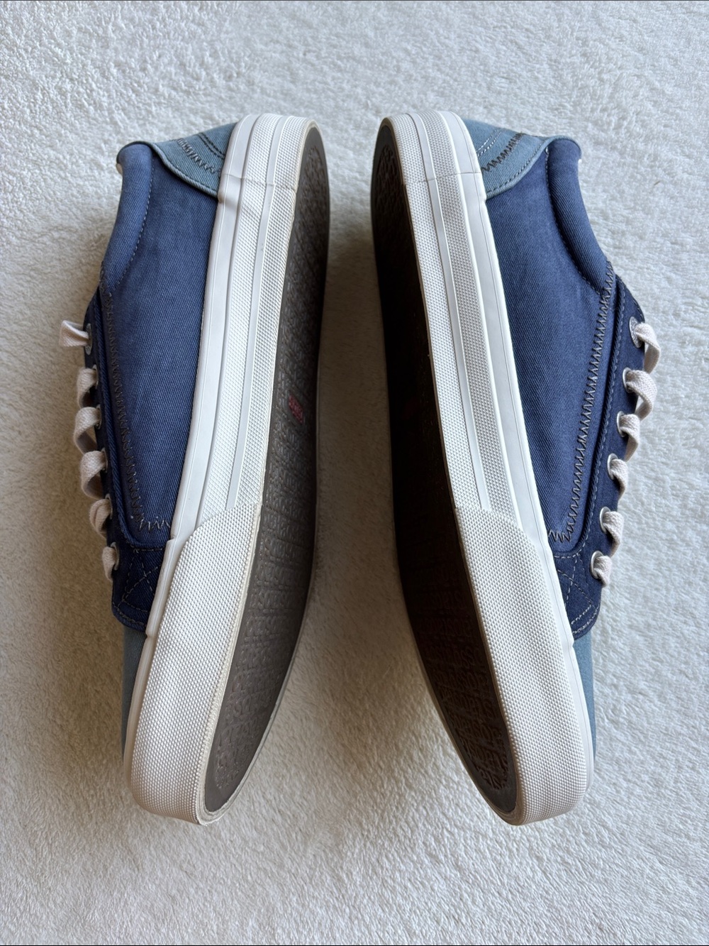 Taos Plim Soul Canvas Sneakers 9.5 Blue Lace Up Comfort Shoes arch support - Picture 6 of 8